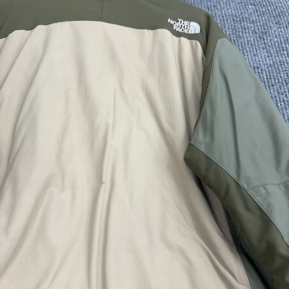The North Face Jacket Mens XL‎ Green Tan Nylon Colorblock Gorpcore Winter Coat
